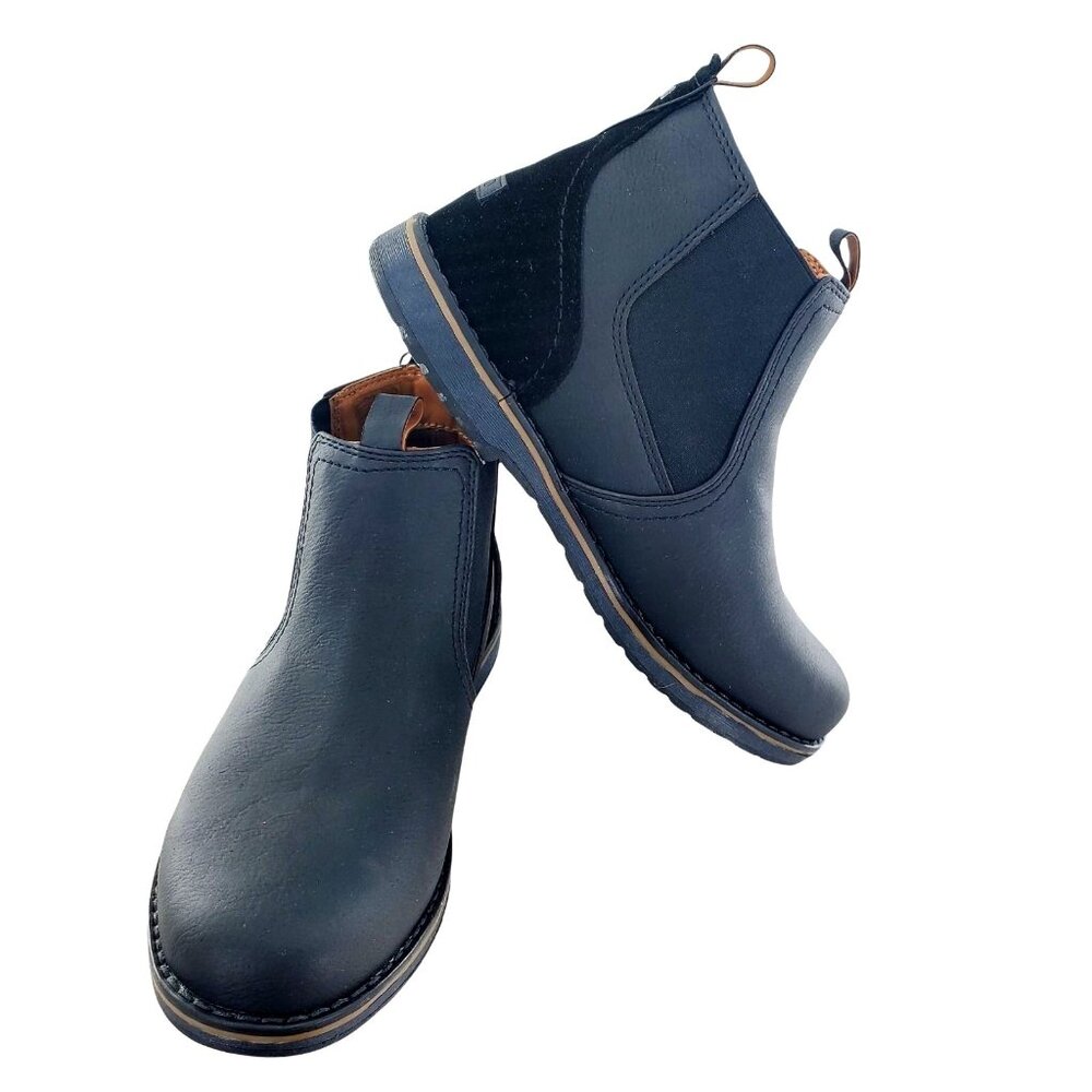 IZOD Boots Mens 8 Chukka Buffed Leather Water-Resistant Casual Business Shoes - Picture 3 of 10